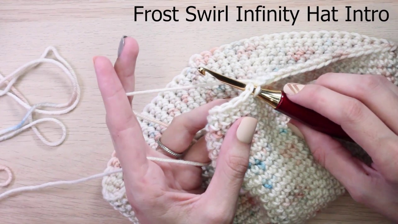 Frost Swirl Infinity Hat Crochet Pattern