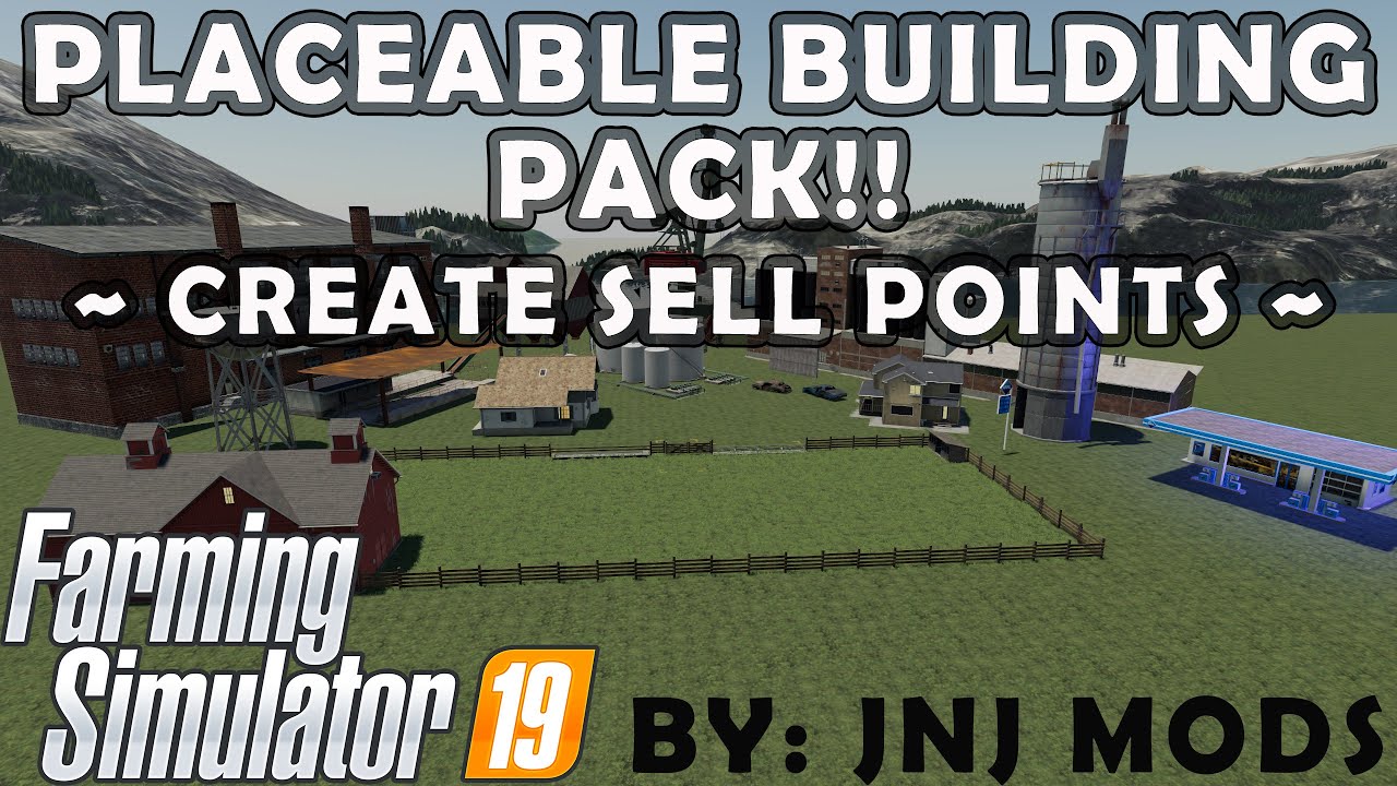 CREATE YOUR OWN SELL POINTS! | Placeable Building Pack by JnJ Mods | FS19