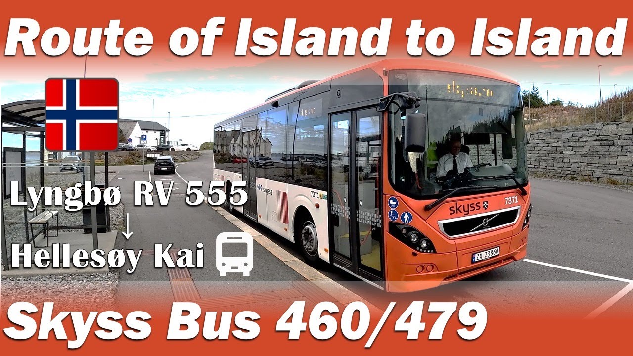 Norway🇳🇴Bus Trip - Public bus through an Archipelago in western Norway