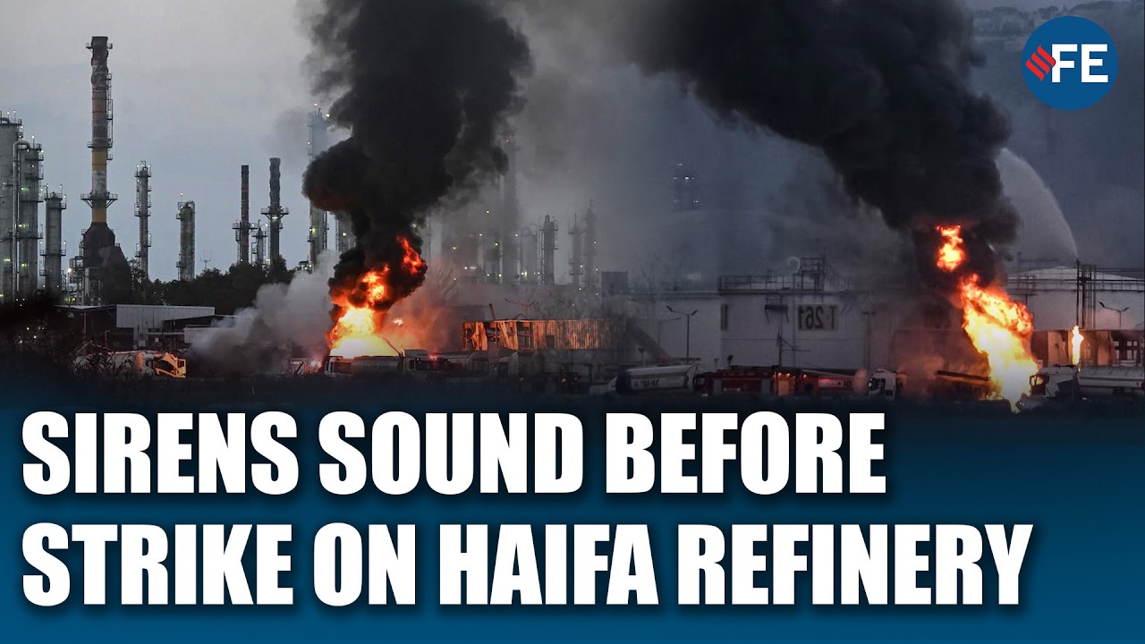 Sirens Sound As Iranian Strike Targets Israeli Oil Refinery In Haifa