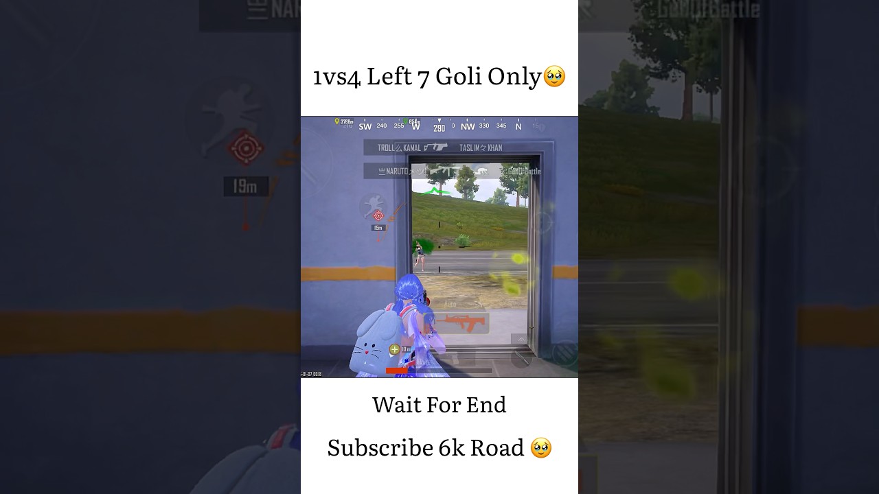 1vs4 Left 7 Goli Only #bgmi #like #pubg #gaming #shorts