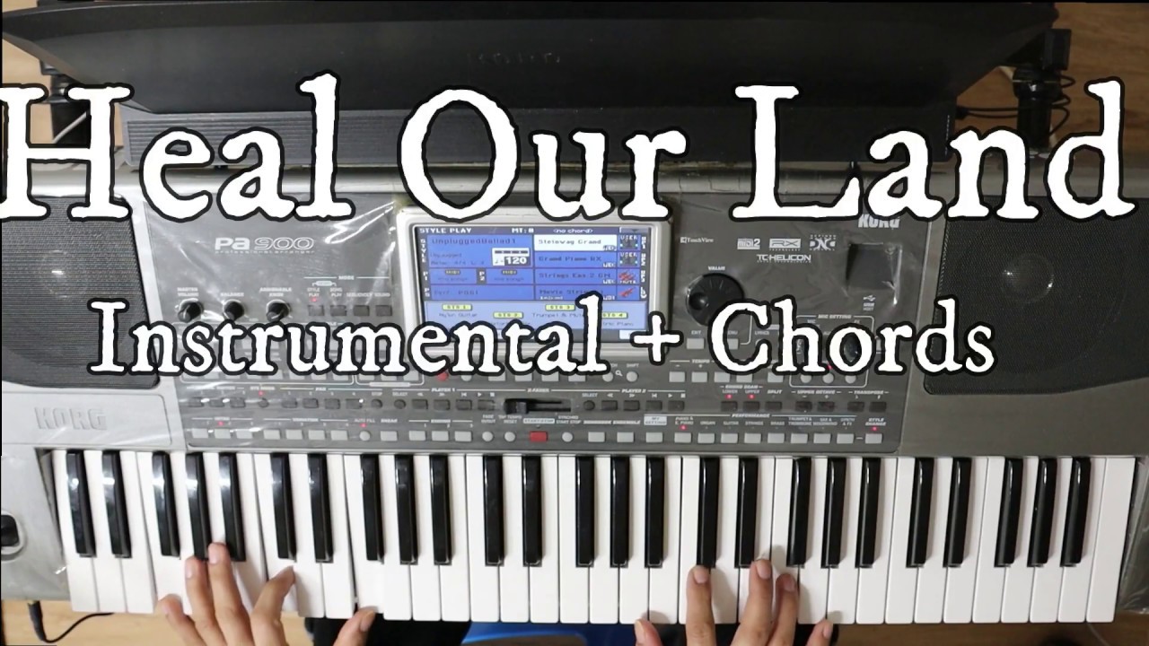Heal Our Land with Lyrics and Chords (instrumental)