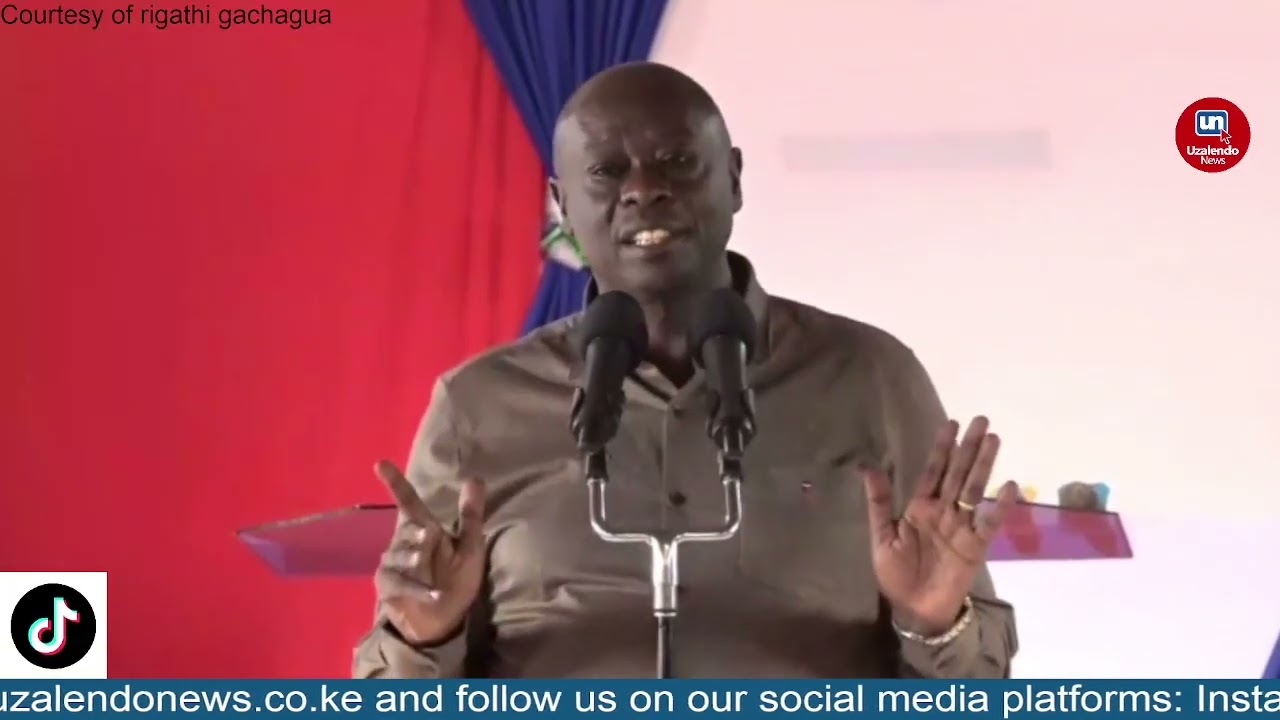 Rigathi Gachagua’s Fiery Speech During a Church Service in Meru - FULL