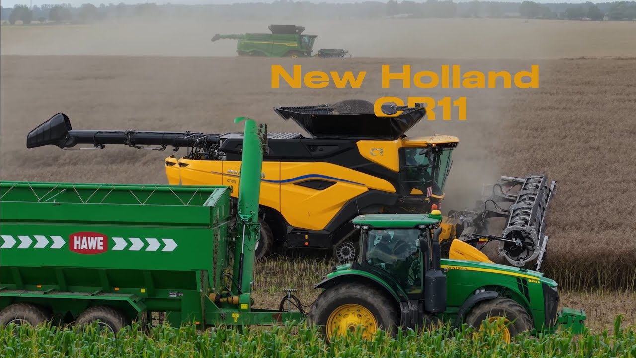 Jedyny w Polsce New Holland CR 11 & MacDon 15.2m VS John Deere X9 1100 & 13,7 m !