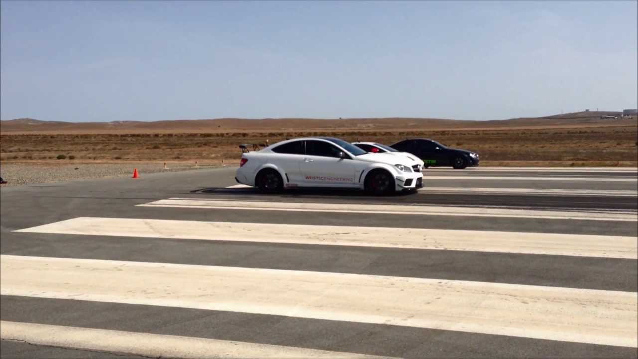Weistec S3 Supercharged C63 AMG Black VS Lamborghini Gallardo LP560-4