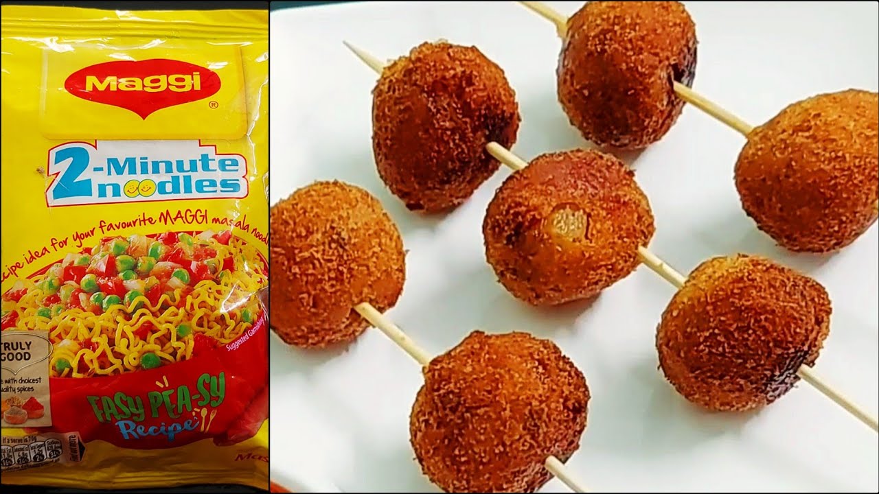 Maggi Balls from Leftover Maggi | 5 Minutes Snacks Recipes | Crispy &Tasty Bread Snack| Maggi Recipe