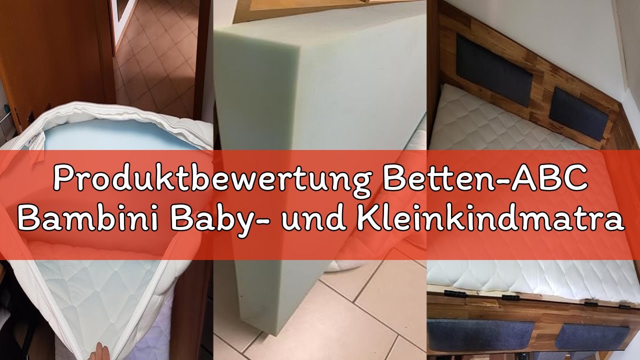 Produktbewertung Betten-ABC Bambini Baby- und Kleinkindmatratze, Bezug waschbar, Gesamthöhe ca.12 cm