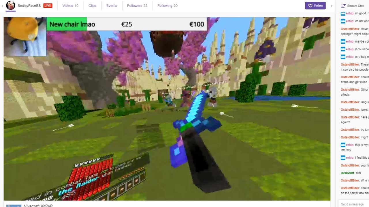 trolling a Minecraft VR streamer on my OWN server