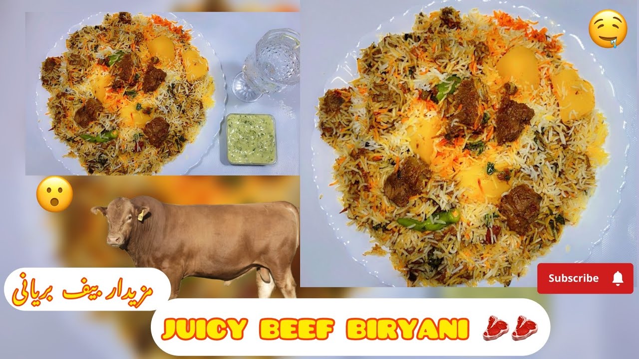 JUICY BEEF 🥩 BIRYANI | DEGI STYLE BEEF BIRYANI RECIPE | EASY BEEF BIRYANI RECIPE