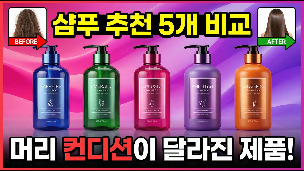 샴푸 추천 5개 비교 결론 머리 컨디션이 달라진 제품