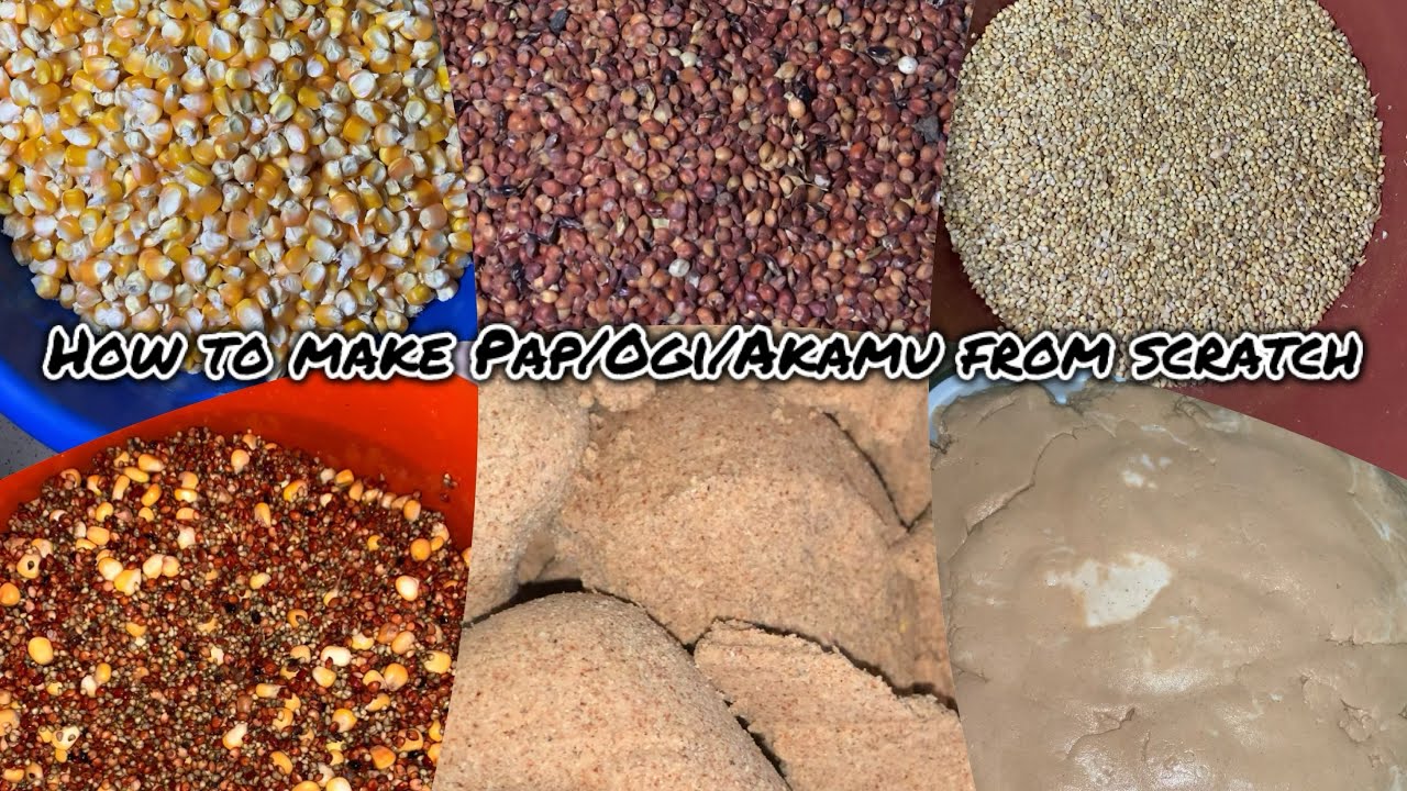 How to make pap/akamu/ogi from scratch to finish #akamu #mixture #millet #corn #babygrowth #fypシ゚
