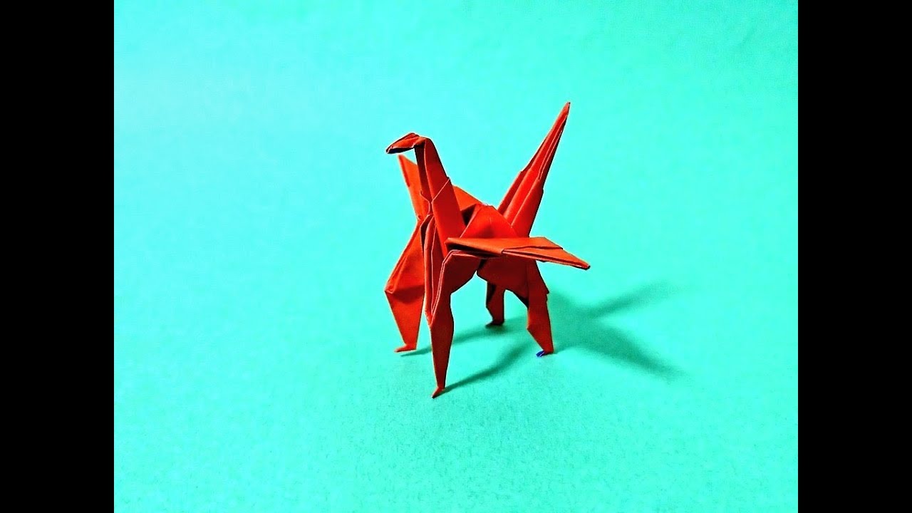 【折り紙】四本足の折り鶴の折り方 Four-leg fold crane