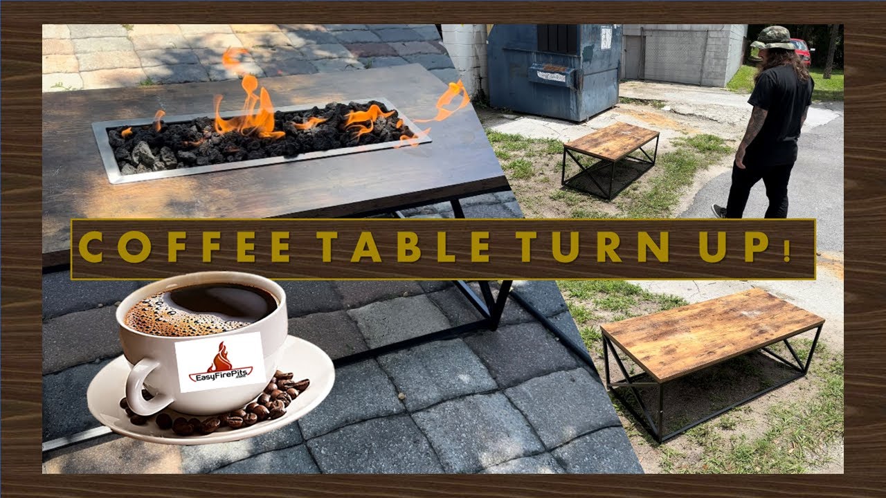 Coffee Table Turned Propane Fire Pit with EasyFirePits.com