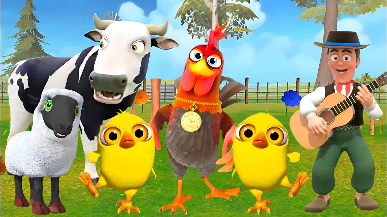 El Pollito pío 3d - el Toro y el Tractor de la Granja Part#077 -el Pollito y el Tractor de la Granja