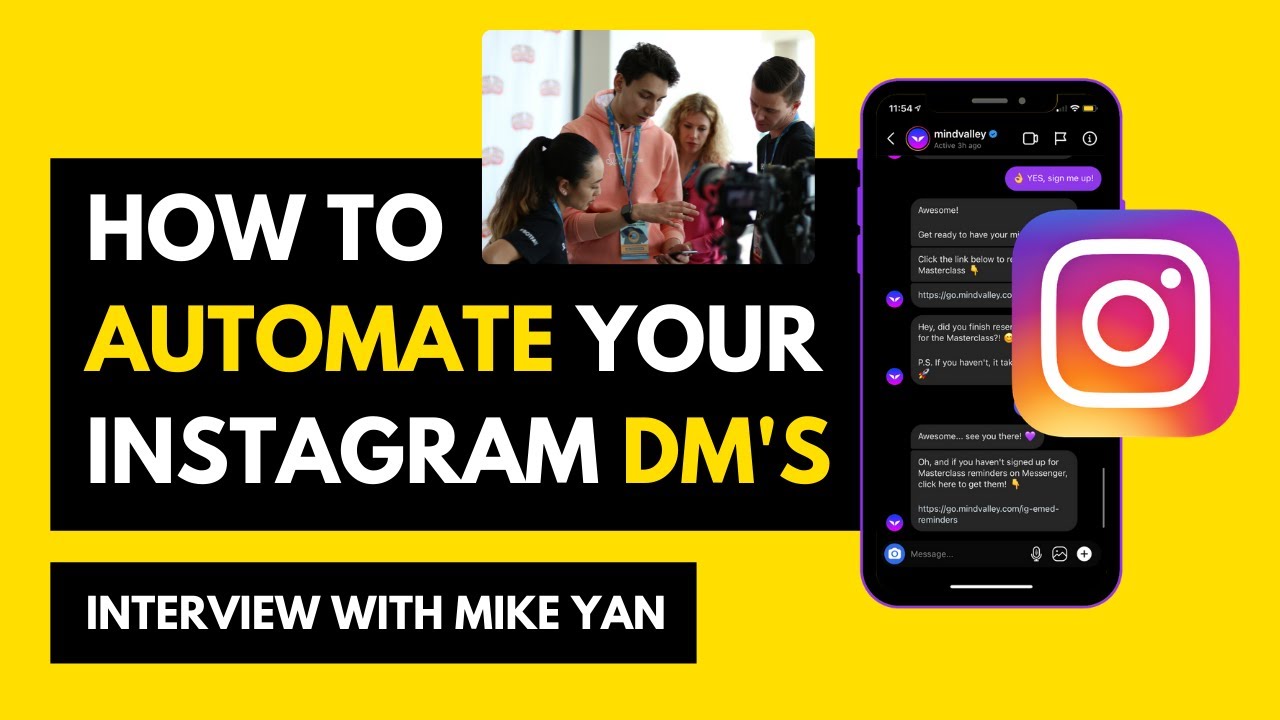 How To Automate Your Instagram DM's, with Mike Yan from ManyChat