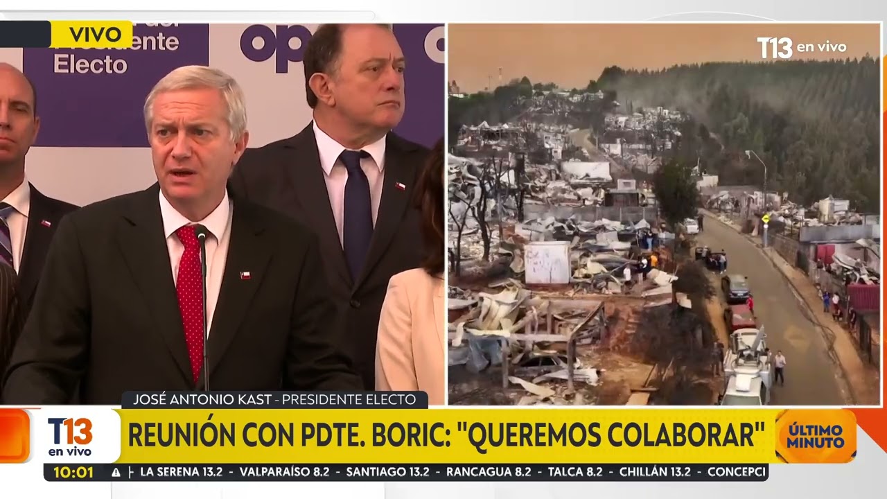 Kast dice que reconstrucción será prioridad: 