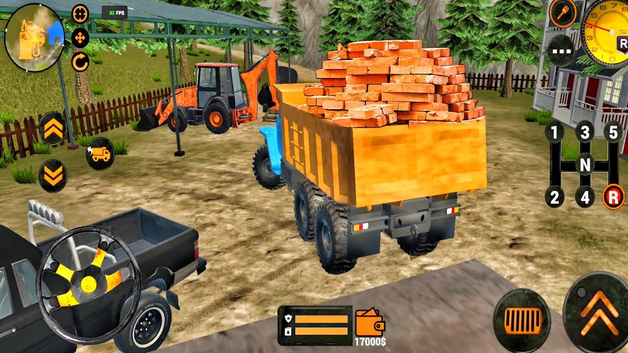 Backhoe Loader JCB Simulator Gameplay - Indian Vehicles Truck JCB Driving - Android Gameplay