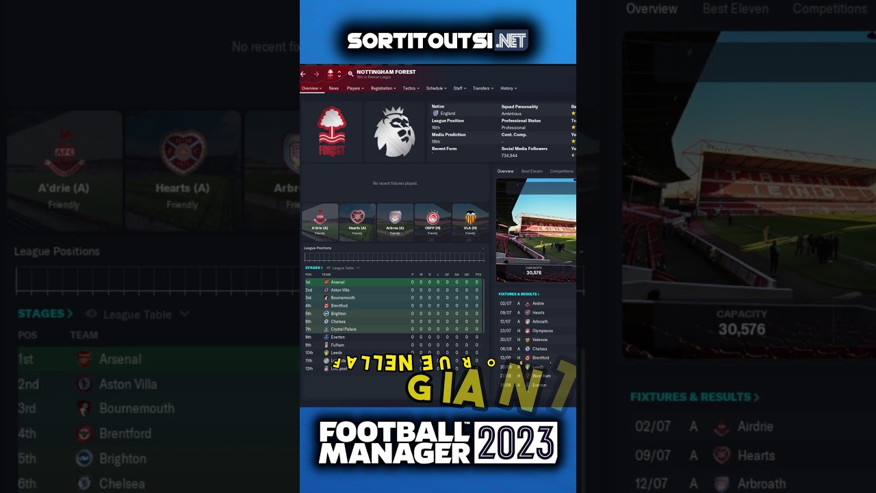 Manage these teams in England on FM23 #shorts