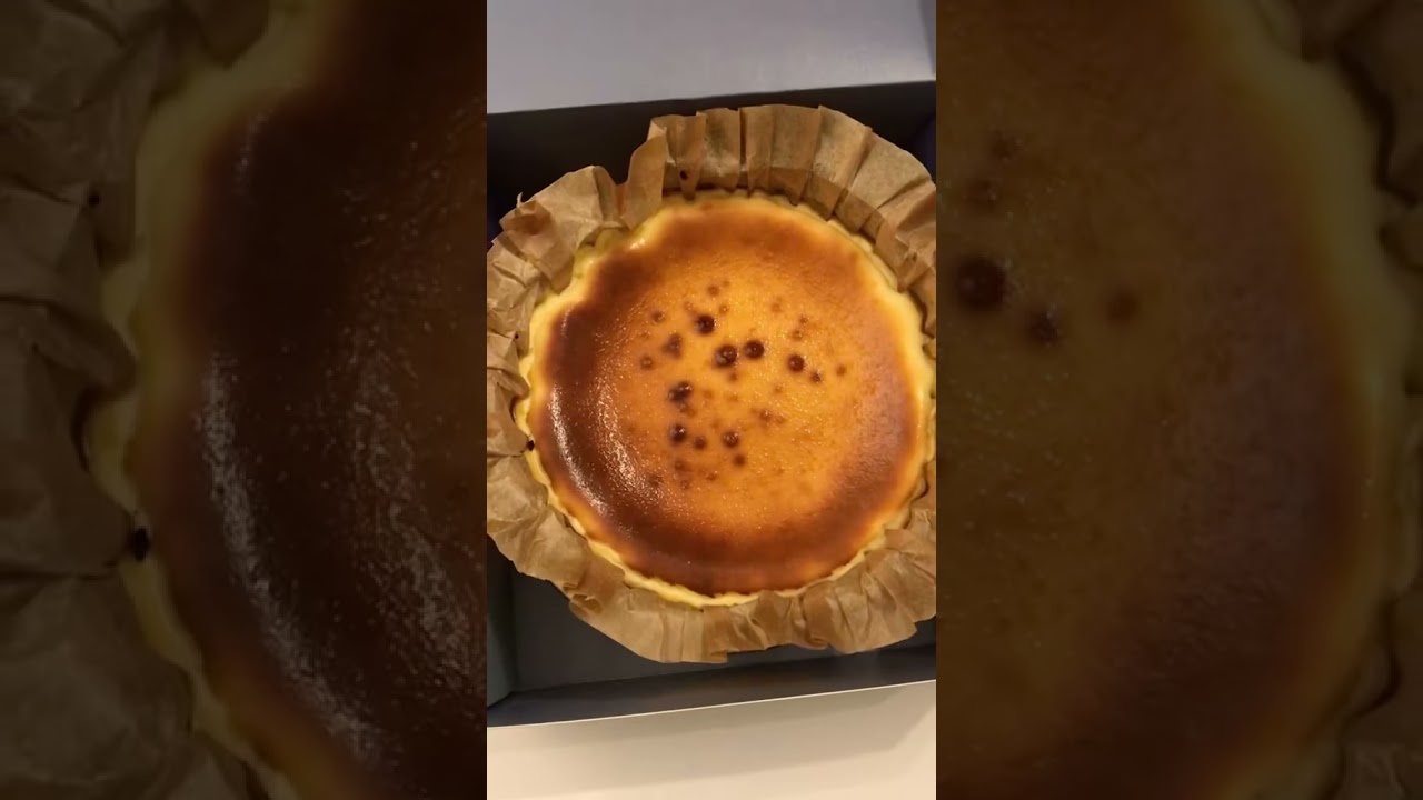 Creamy, gooey, delicious goodness Basque Burnt Cheese cake by PaparchSg. The best cheesecake in 🇸🇬