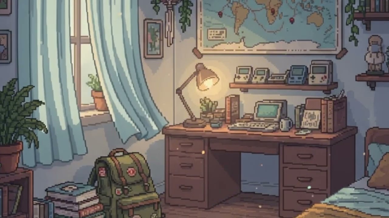 morning before the journey begins 🌤 cozy retro adventure lofi to study & focus