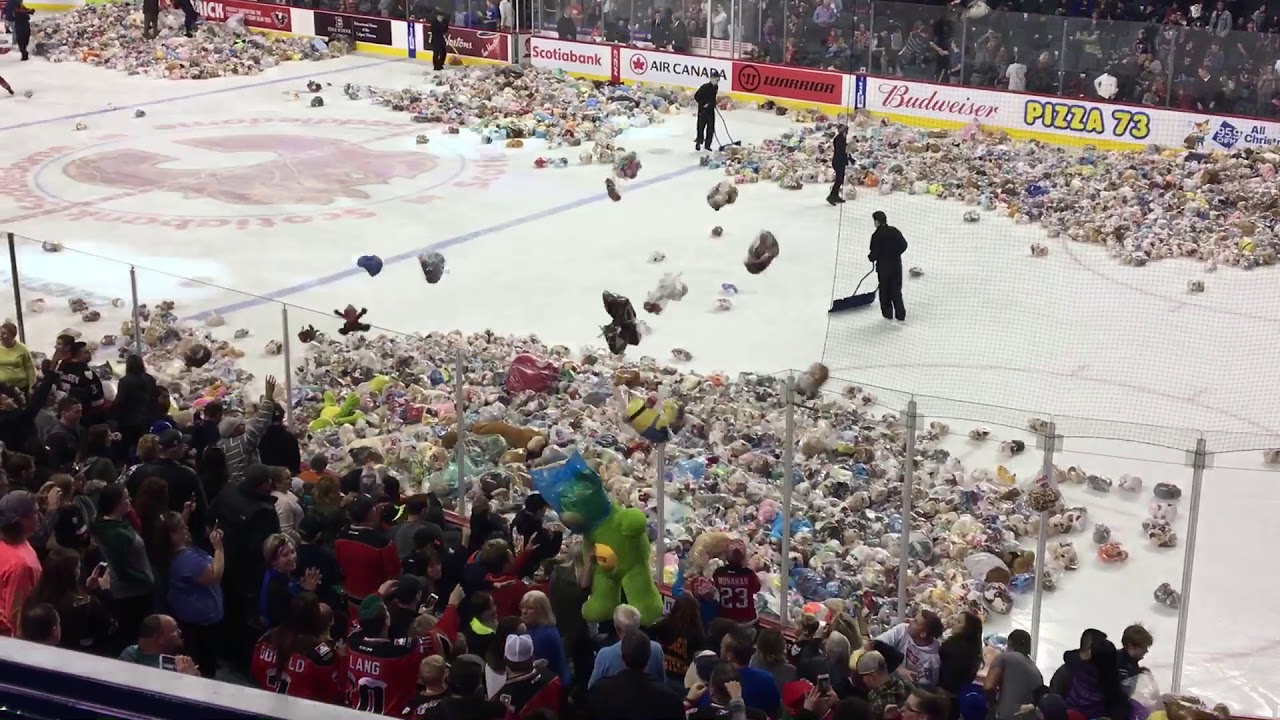 2017 Calgary Hitmen Teddy Bear Toss