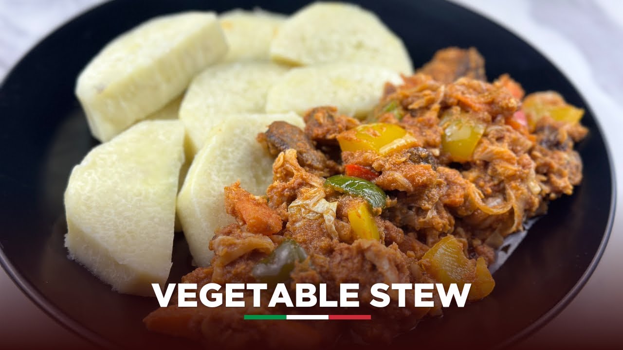 SIMPLE GHANAIAN VEGETABLE STEW RECIPE🇬🇭
