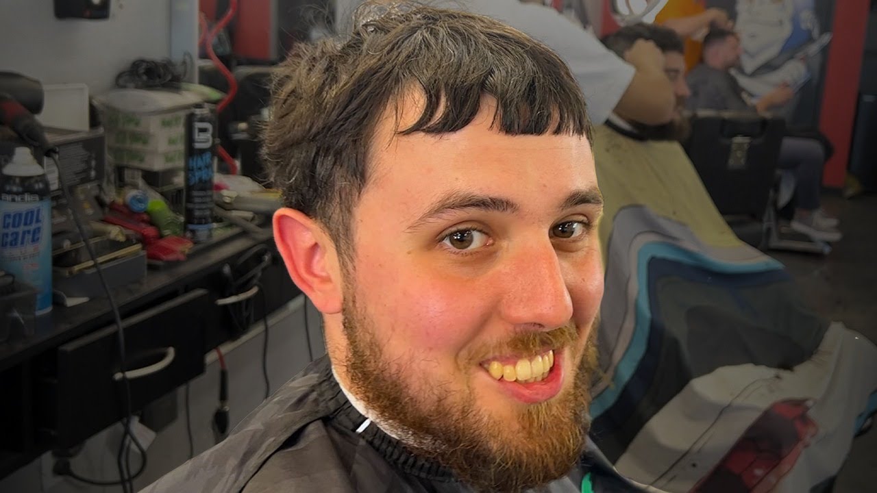 Barber tutorial on cleanest high taper crop with scissor work (mic'd up)