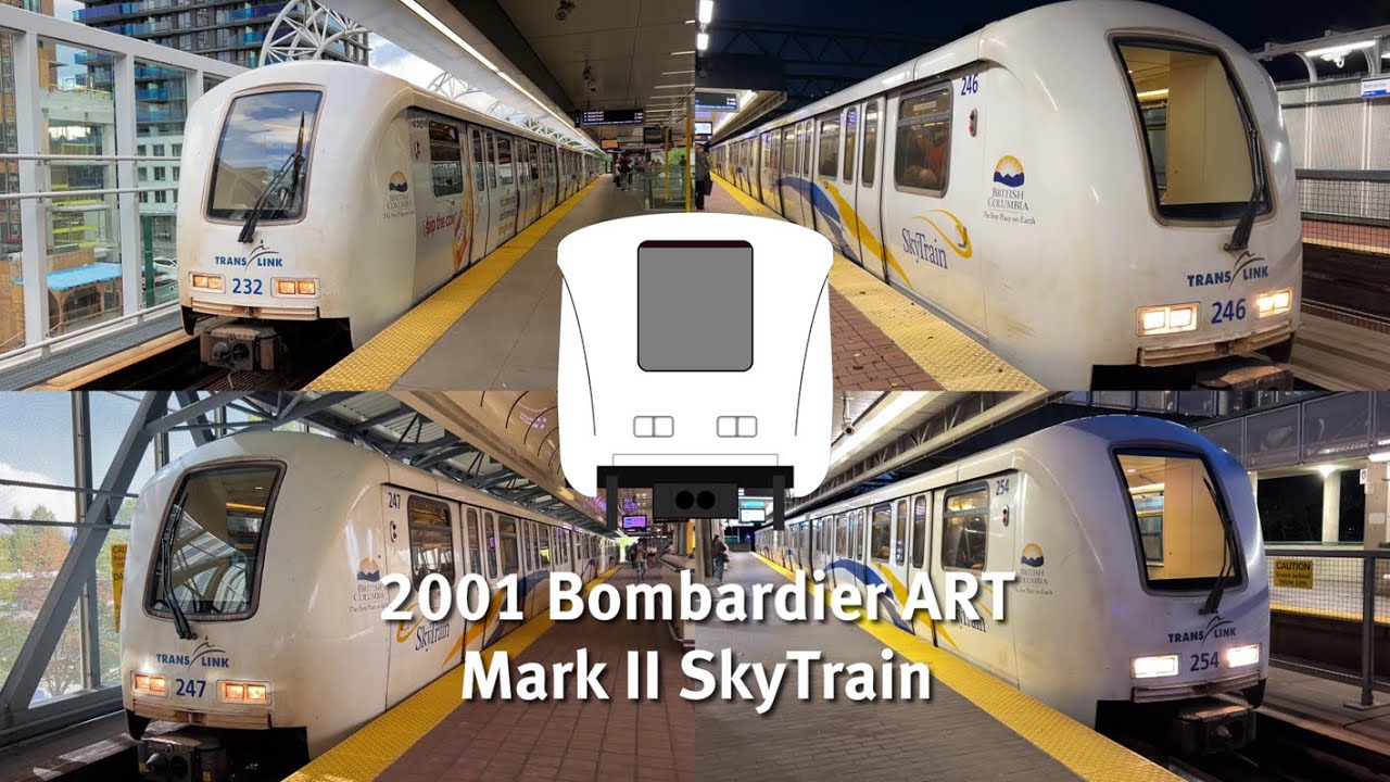 Vancouver SkyTrain - 2001 Bombardier ART Mark II Compilation