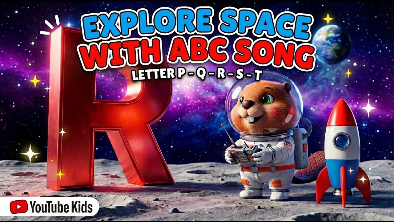 Explore Space with ABC Song (P-T) 🚀 Learn Rocket, Planet & Telescope | Phonics | Wonder ABC World