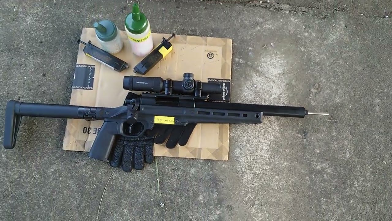 0.25g 30m射撃立射【vsr-one】 横風2-3m予報 260mmインナーバレル