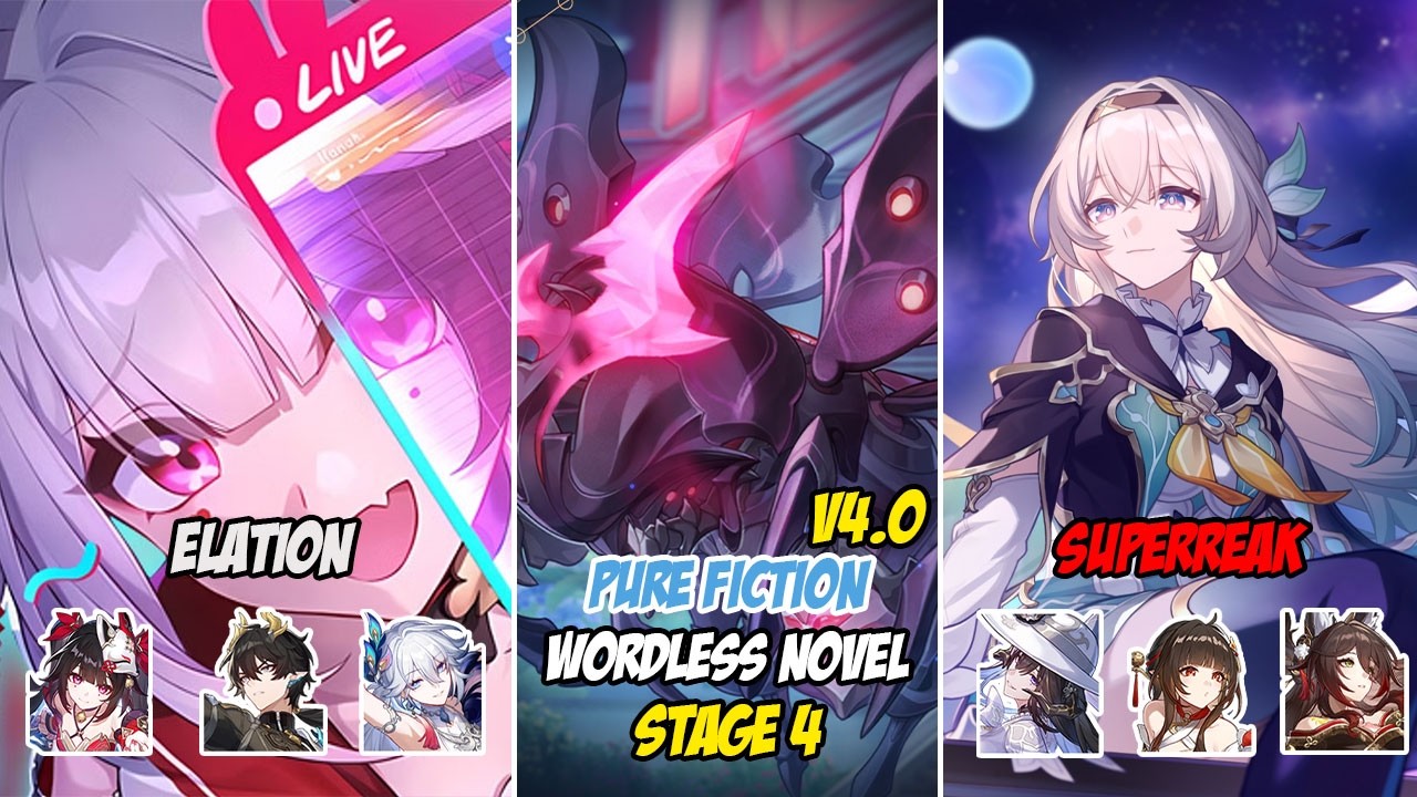 Sparxie E0 & Firefly E2S1 | Pure Fiction v4.0 Stage 4 3 Star [ Honkai: Star Rail ]