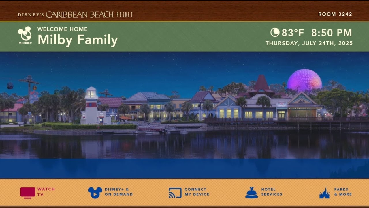 Caribbean Beach Resort Splash Screen @ WDW - Disney Resort TV
