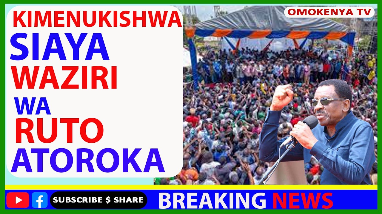 Breaking: Waziri Opiyo Wandai Aona Moto, Ahepa Kisiri,Gavana Orengo Kutua Mazishini Kwa Fujo Siaya