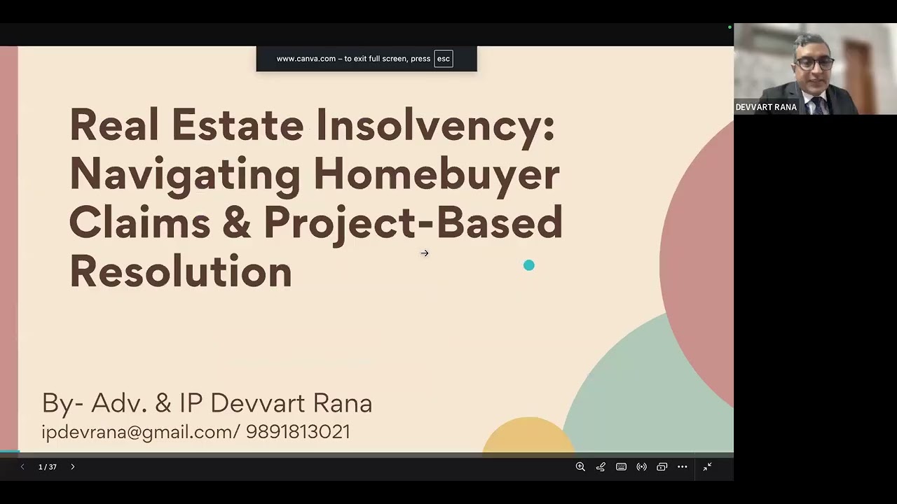 Webinar | Real Estate Distress under IBC