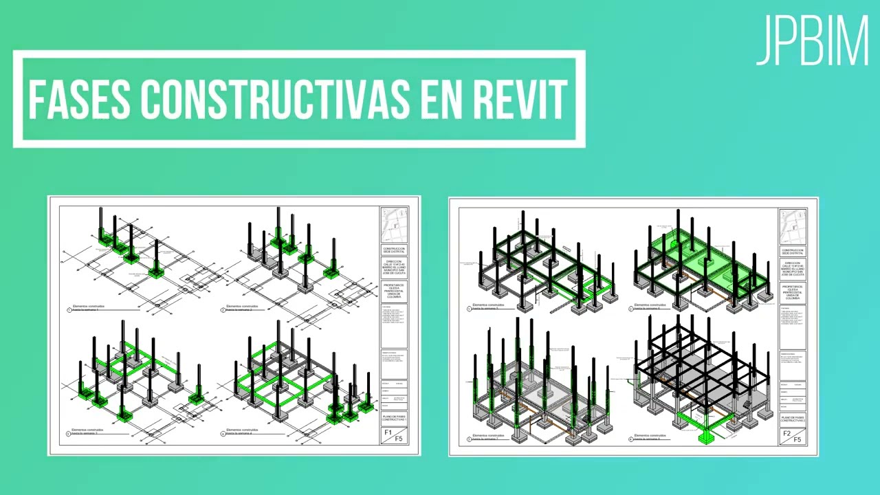 FASES CONSTRUCTIVAS en Revit (Ejemplos, vistas, tablas de planificación, etc...)