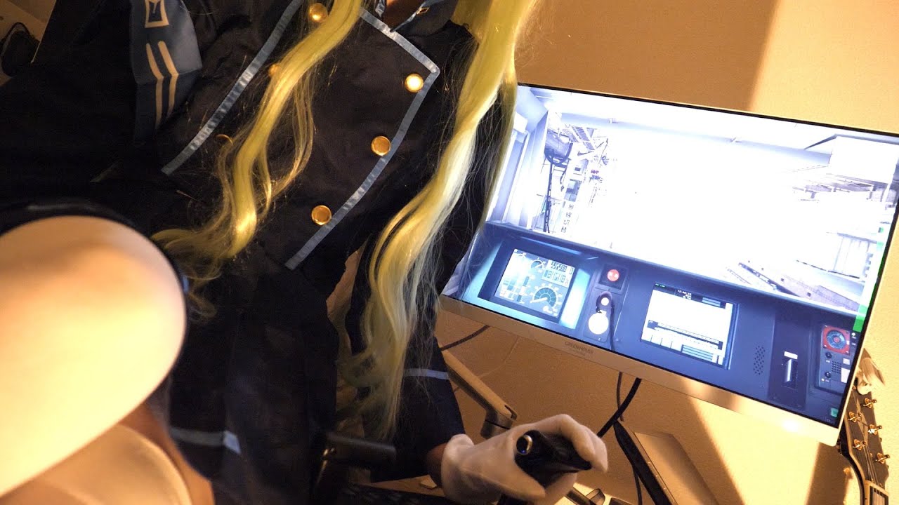 *ASMRブルアカ*シュポガキ橘ヒカリの電車ごっこ Shupogaki JR EAST Train Simulator*声あり*
