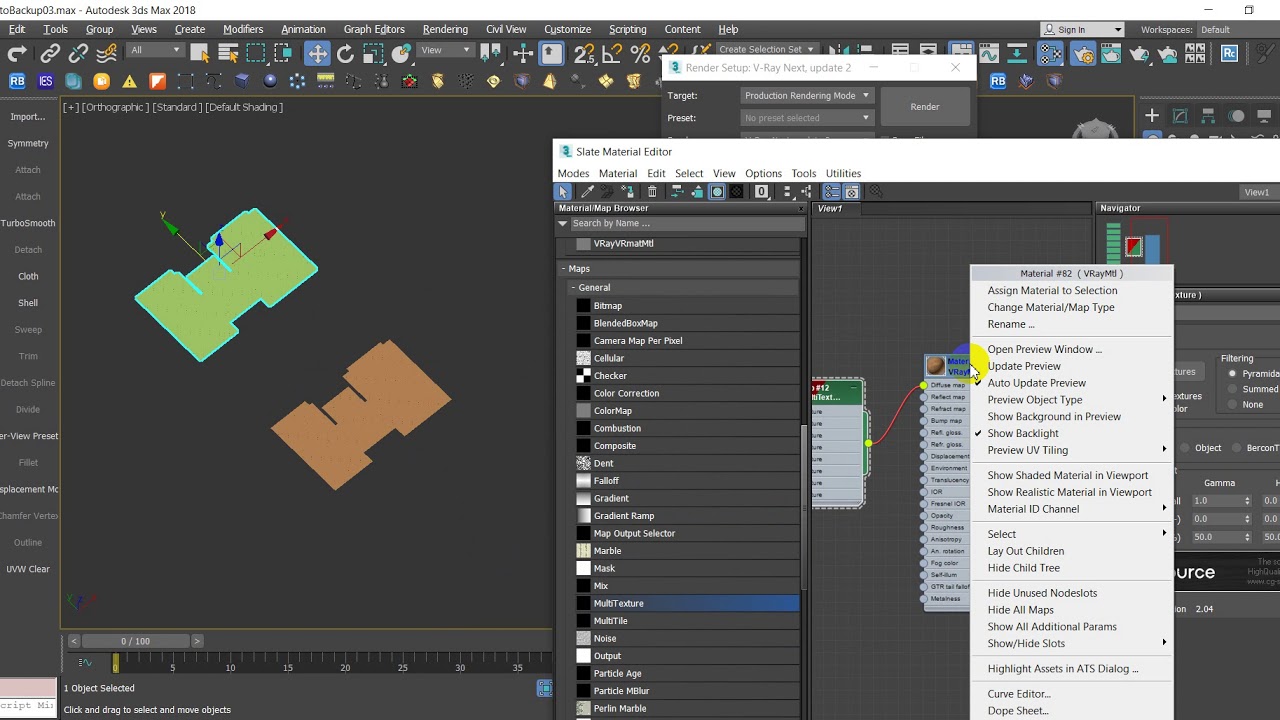 áp maps cho sàn trong 3dsmax