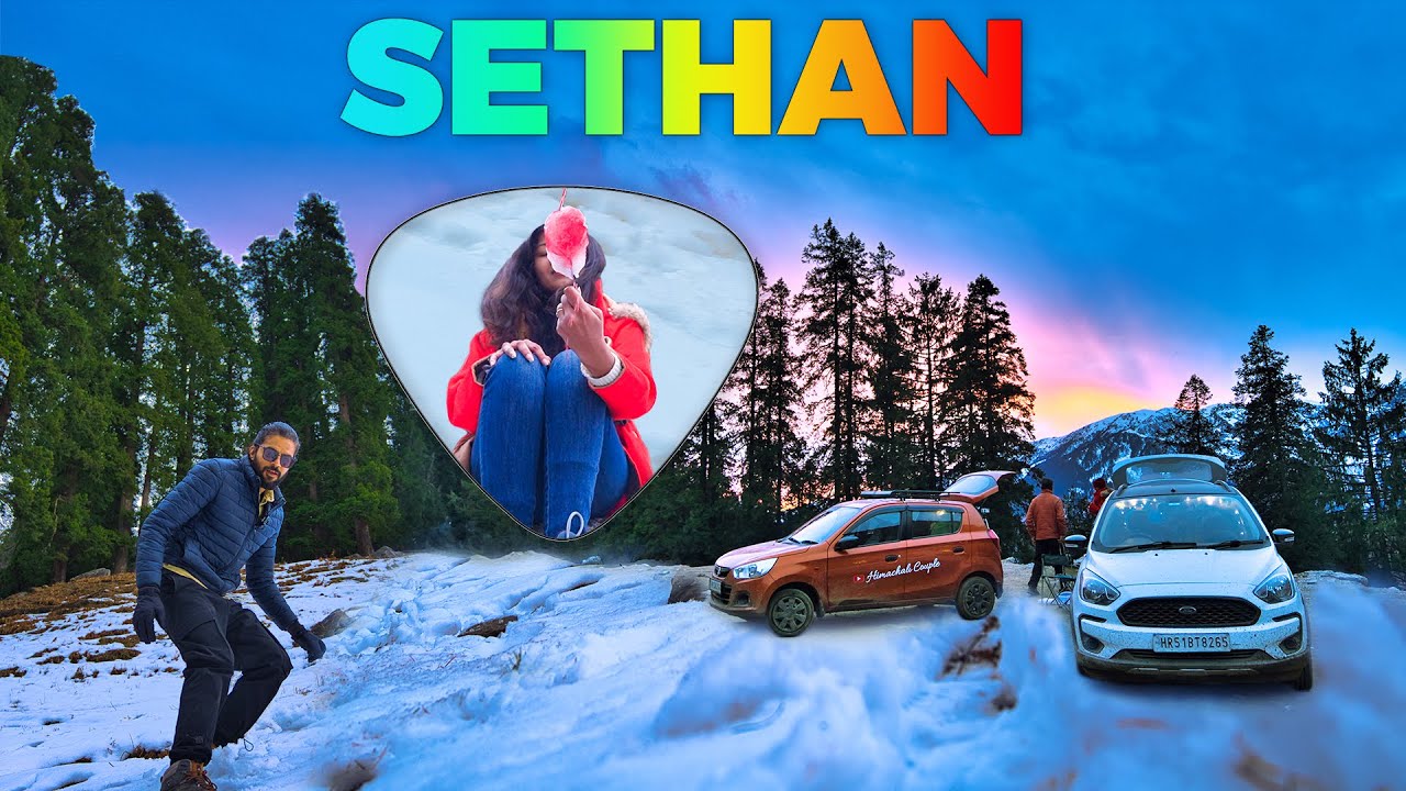 Sethan Car Camping Mein Banaya Barf ka Gola - Hampta Valley @Himachalifamily5