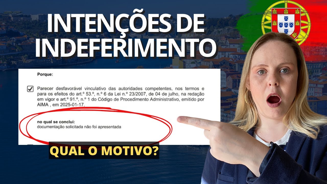 🎥 Recebeu a Intenção de Indeferimento do Visto? Saiba o Que Fazer! 🚨 PORTUGAL 2025