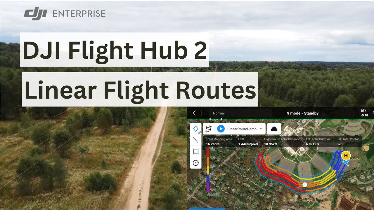 Как использовать новую функцию линейного маршрута DJI в FlightHub 2!
