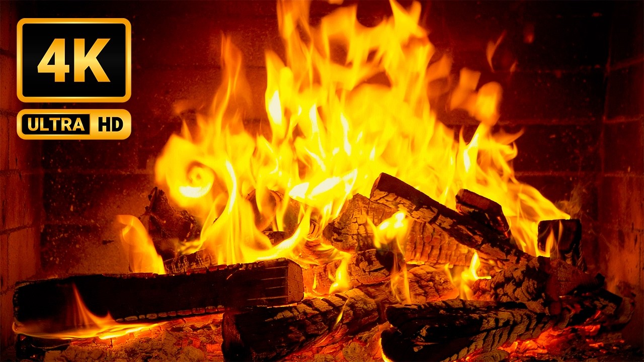 Magical Fireplace & Jazz Ambience | Crackling Logs & Cheerful Piano Playlist