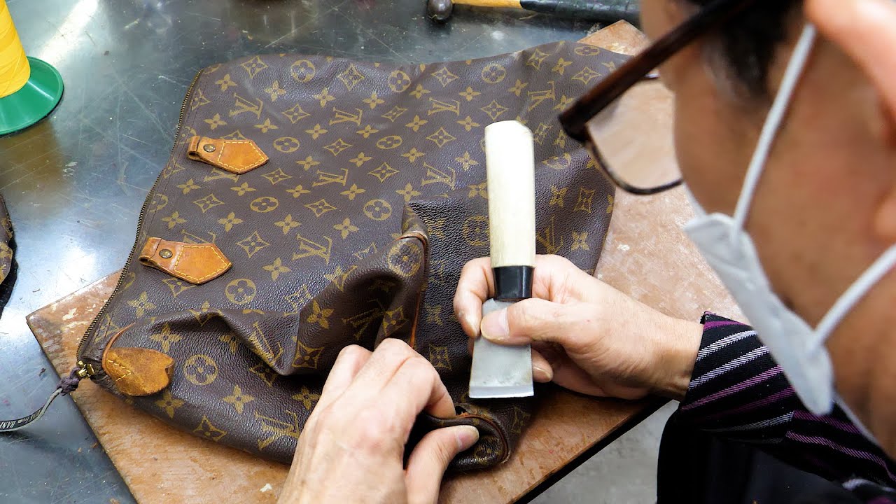 Процесс восстановления старой сумки Louis Vuitton. Корейский мастер по реставрации роскошных сумок