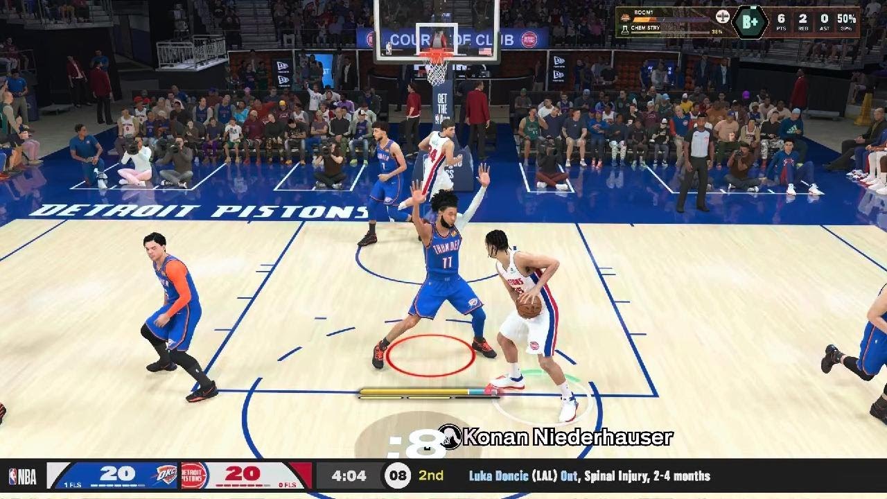 🔥Down to the Wire!Oklahoma city Thunder vs Detroit pistons CLOSE GAME!| NBA2k26 MyCareer