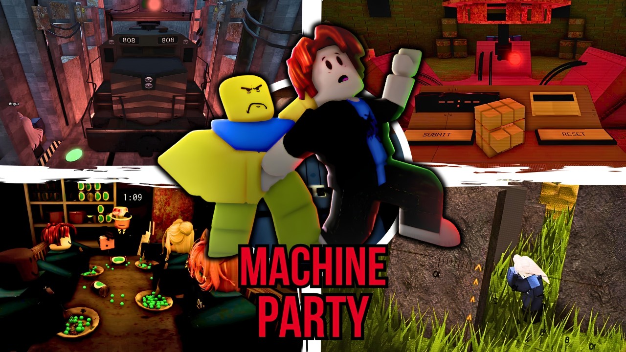 Machine Party💥- Full Game Walkthrough + Ending - Roblox