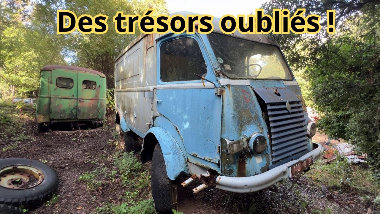 Il cache une collection incroyable de vieux camions oubli&eacute;s ! GMC, Belphegor, Galion, Go&eacute;lette...🚚🔥