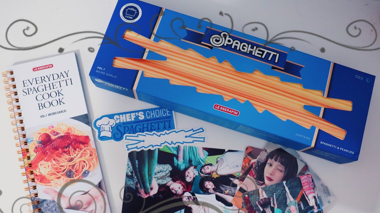 unboxing le sserafim spaghetti !! 