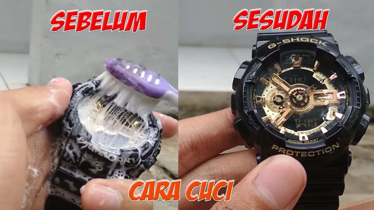 Tutorial Membersihkan cuci JAM Tangan Casio Gshock