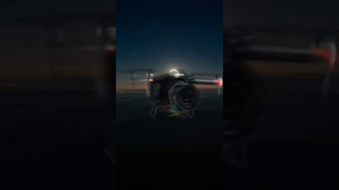 Moonlit Space Drone Views 🚀