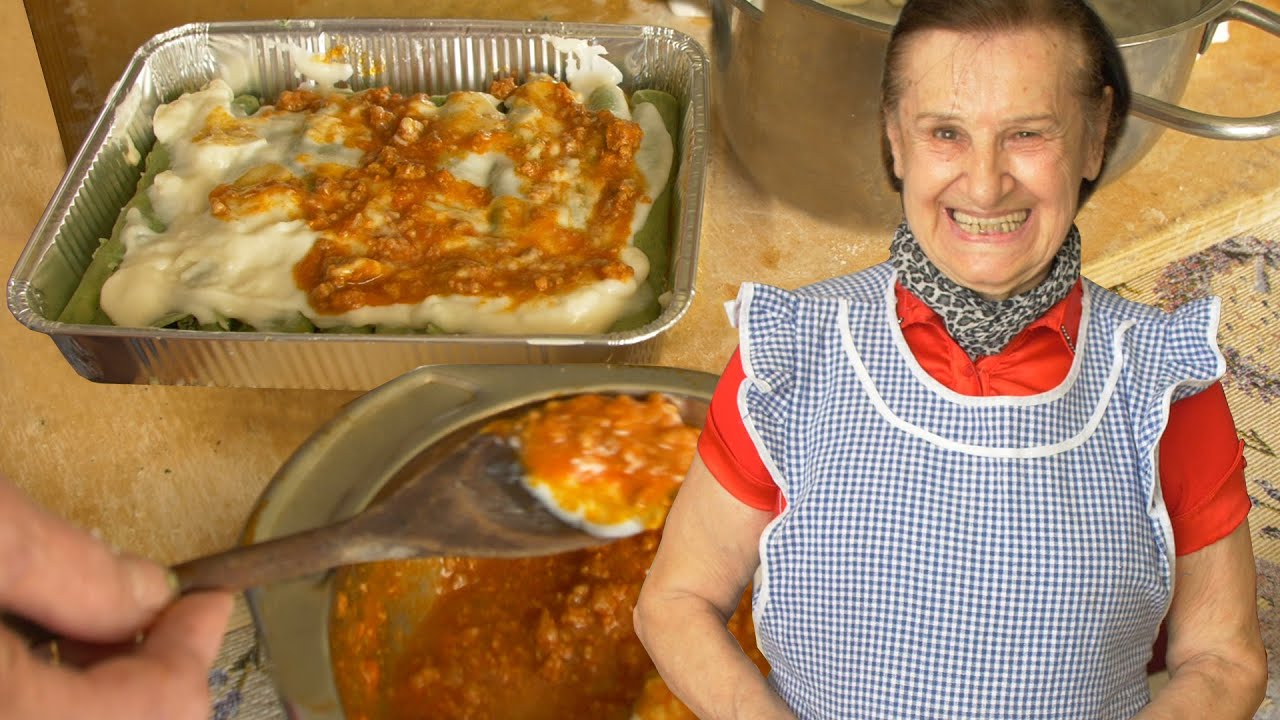 Pasta Grannies enjoy Ernestina's spinach and meat cannelloni!