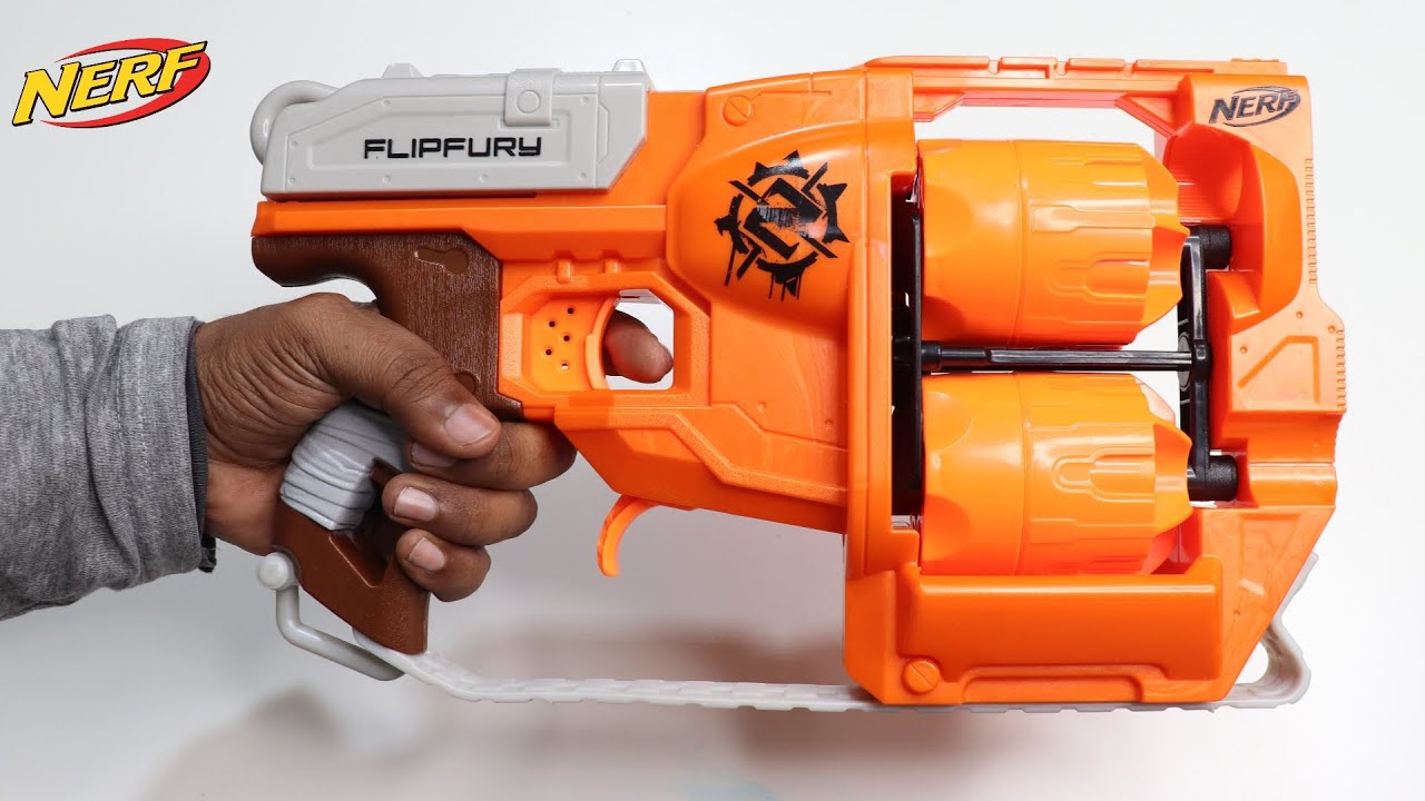 Nerf Zombie Strike Flipfury Unboxing & Testing – Chatpat toy tv